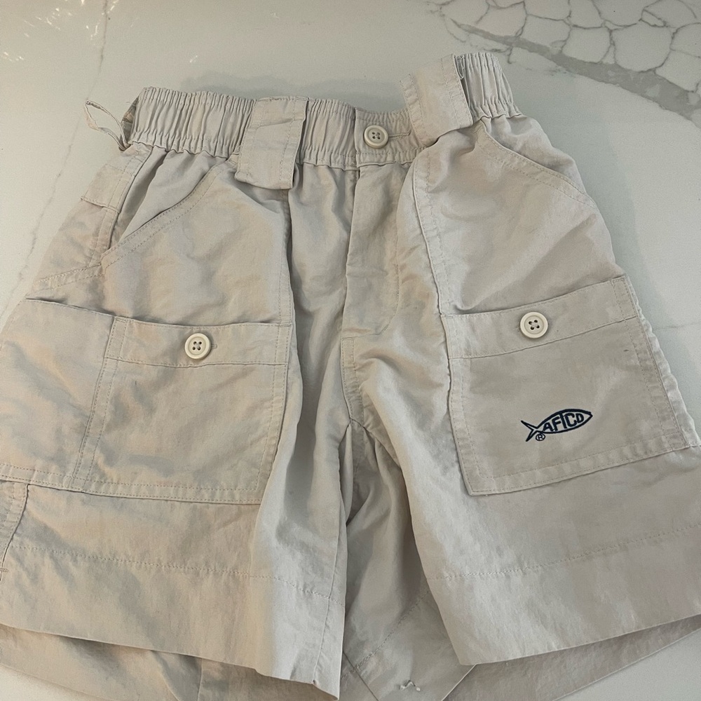 AFTCO Kids Tan Cargo Shorts